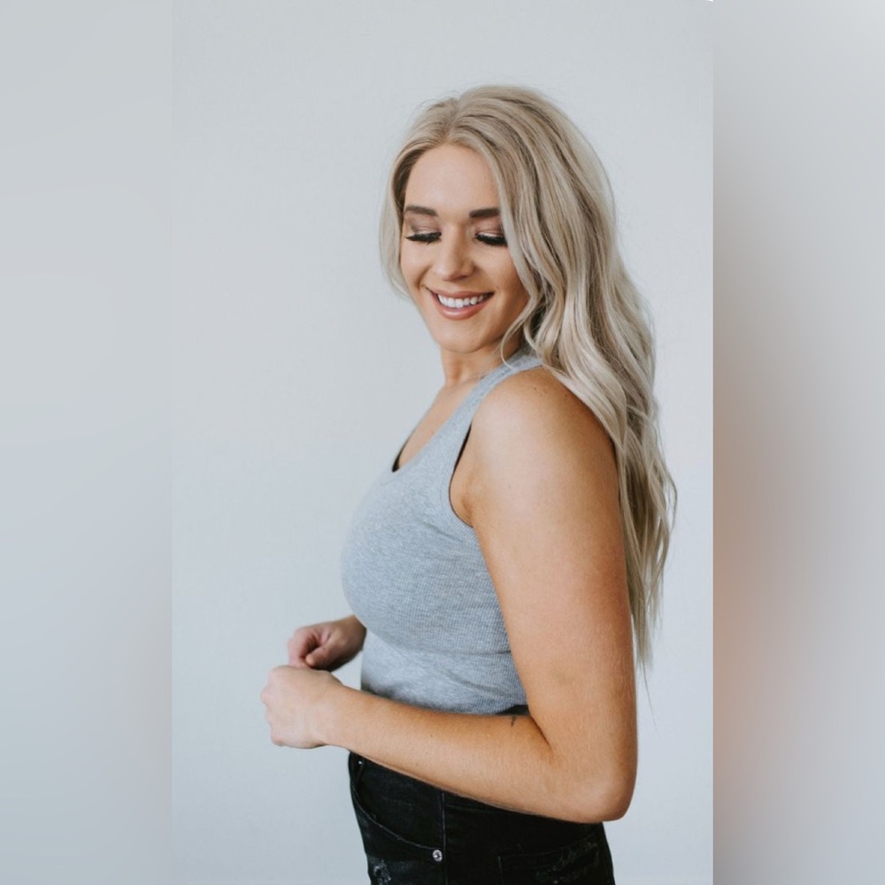 *NWT* Lily & Lottie by Lauriebelles Crocker Ribbed Tank